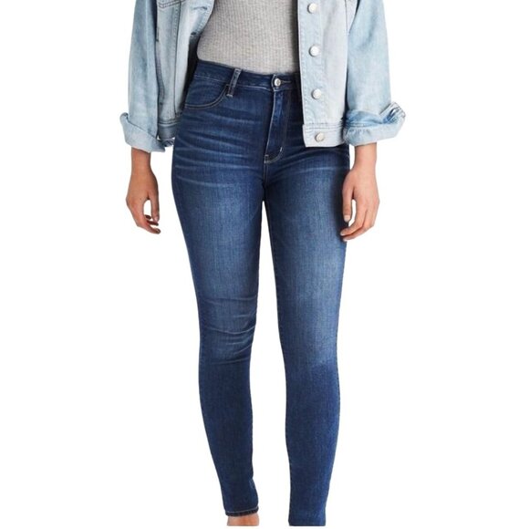 American Eagle 4 Jeans Denim 2014 Vintage Skinny Slim Long Pants AEO Dark Wash - Picture 14 of 16